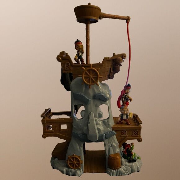 Jake And The Never Land Pirates Hook's Adventure Rock Play Set Capt Hook - Picture 7 of 8